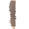 Benvarmere ribstrik lysebrun 65 cm Seré