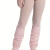 Bloch benvarmere 45 cm til børn - rosa