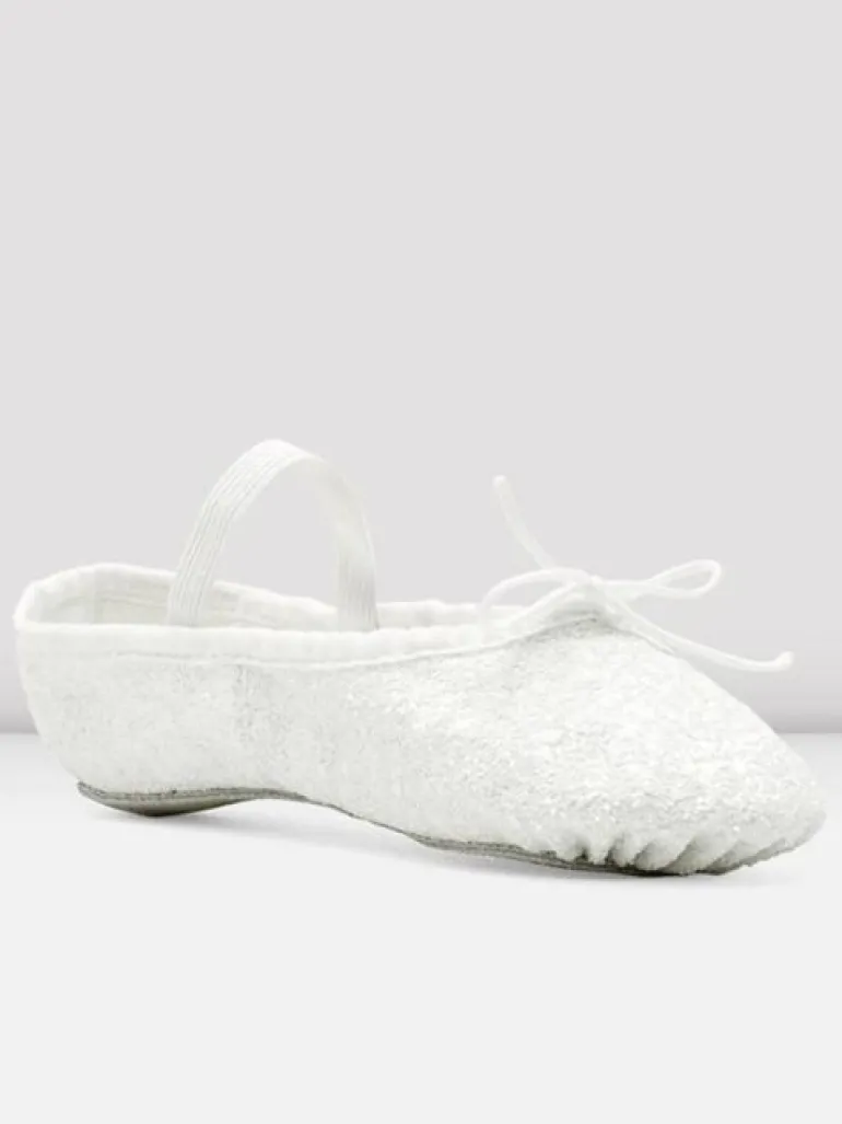 Bloch hvid skind glimmer balletsko