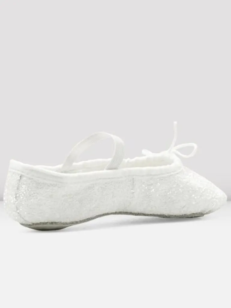 Bloch hvid skind glimmer balletsko