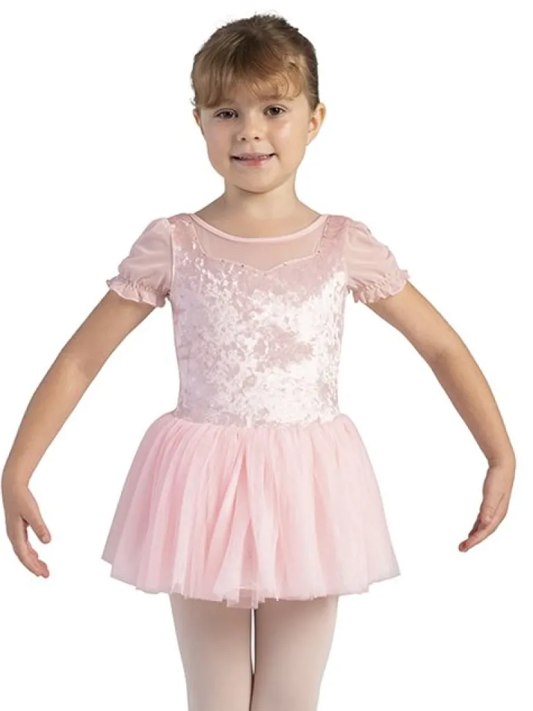 Bloch rosa tutudragt med velour