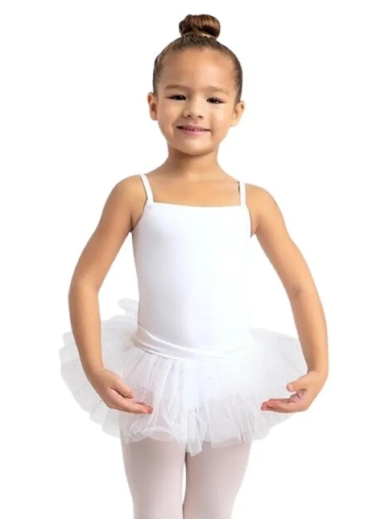 Capezio hvid dragt og tutu skørt i et