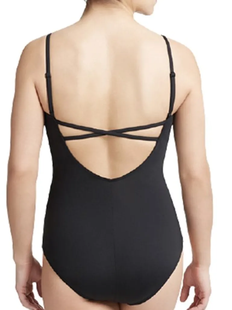 Capezio sort dragt m/indbygget C - D bh cup