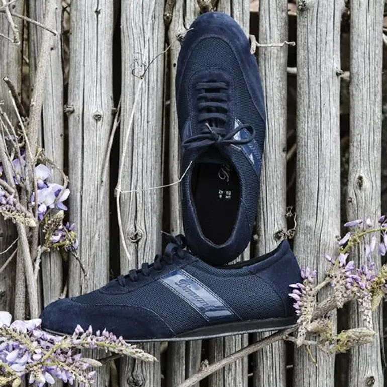 Diamant mørkeblå dansesneaker vario spin sål til herrer