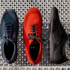 Diamant rød dansesneaker vario spin sål til herrer