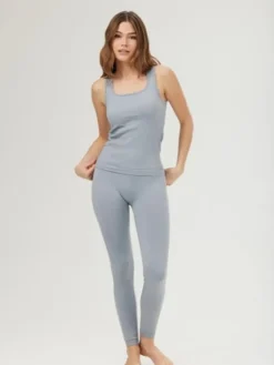 Drop of mindfulness seamless leggings i svag lyseblå