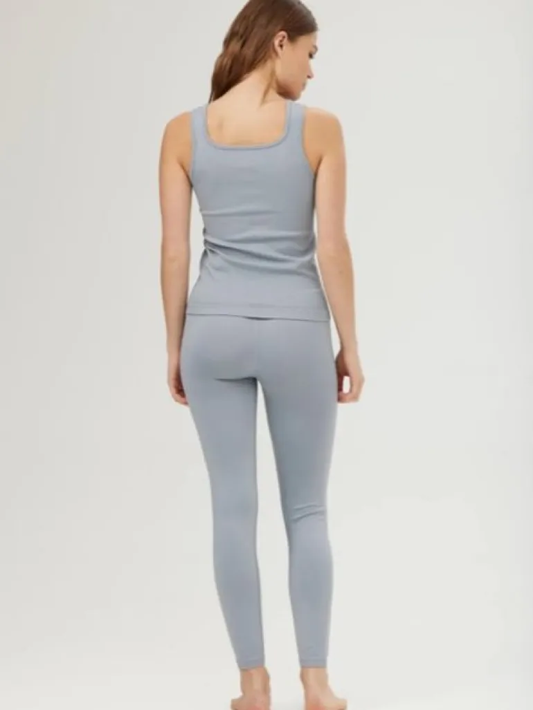 Drop of mindfulness svag lyseblå seamless rib top