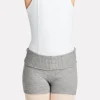 Grå strik balletshorts til piger Capezio