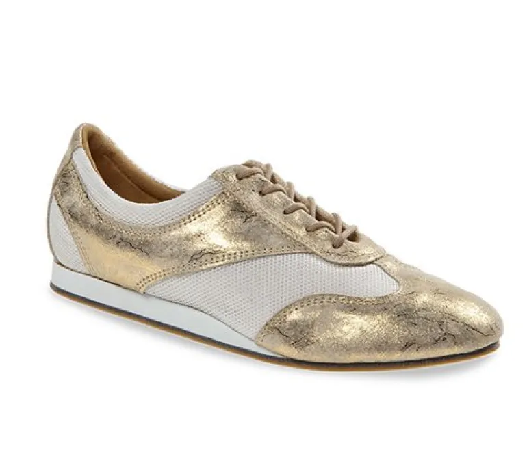 Guld dansesneakers vario pro med fuld sål