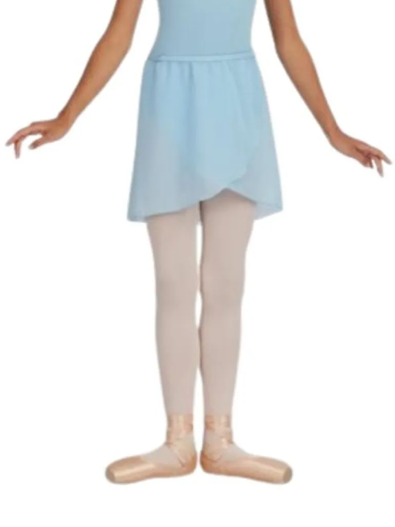 Lyseblå chiffon skirt børn Capezio