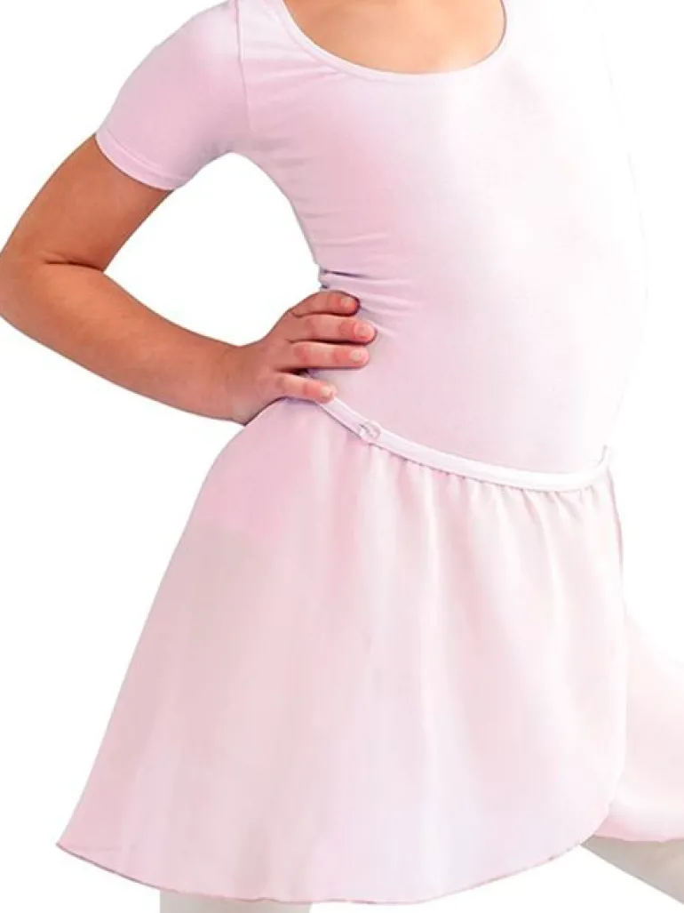 Lyserød chiffon skirt børn Capezio