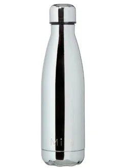 Miin drikkeflaske 500ml - blank sølv look