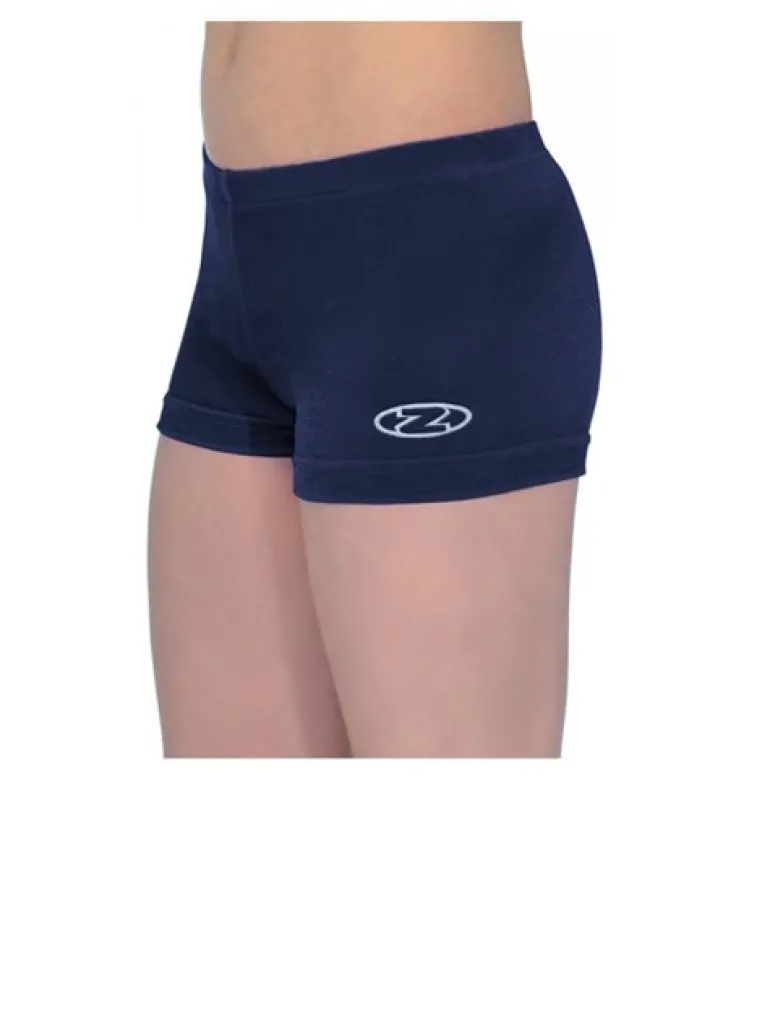 Navy basic velour shorts til piger gym The zone