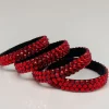 Røde rhinsten armbånd