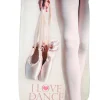 Sko pose til balletsko med print og beige net
