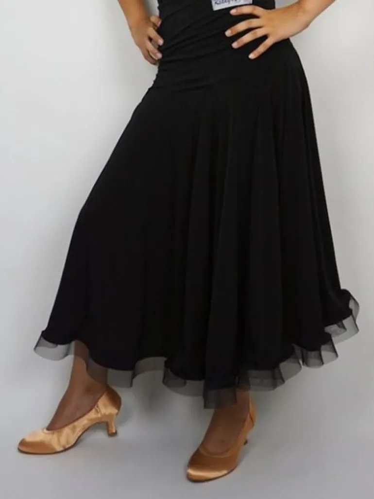 Sort standard nederdel til damer - Ready4dance