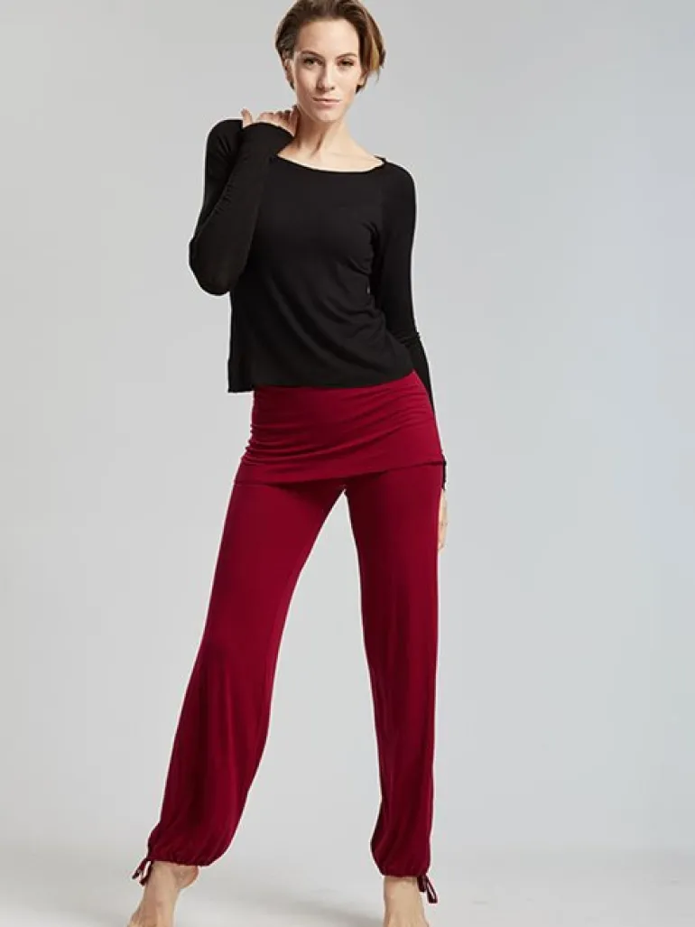 Temps danse sort bambus yogabluse