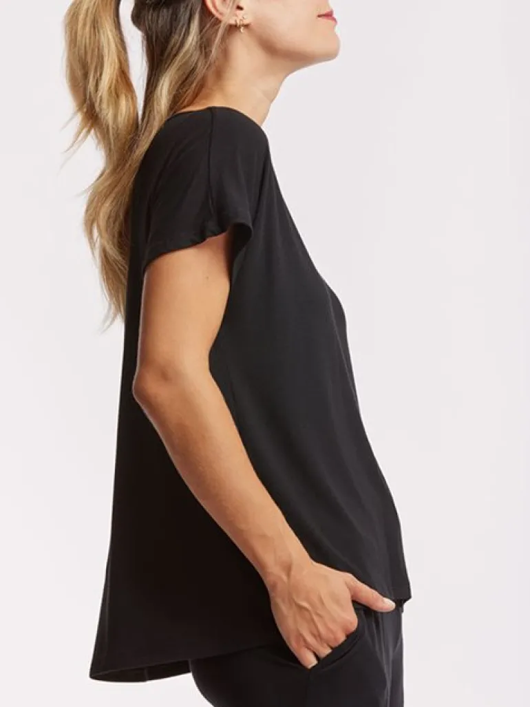 Temps danse sort bambus yogabluse