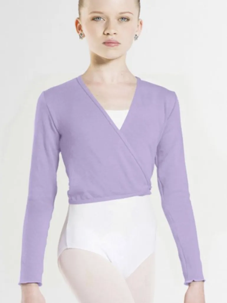 Wearmoi lilla slå om overdel børn ballet/gymnastik
