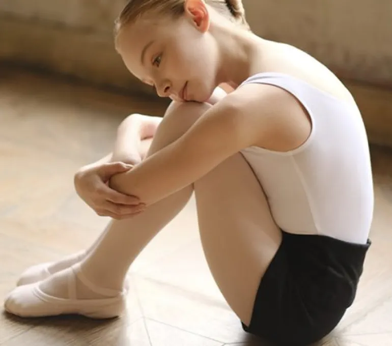 Wearmoi sorte strikshorts børn ballet/gymnastik
