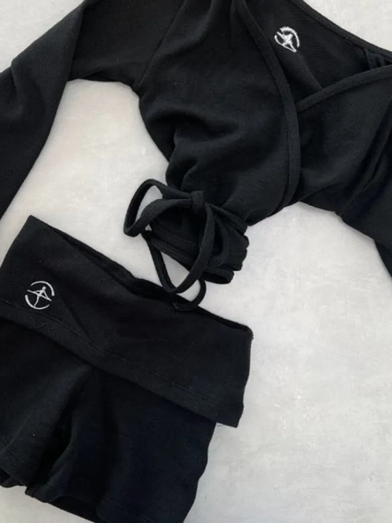 Wearmoi sorte strikshorts børn ballet/gymnastik